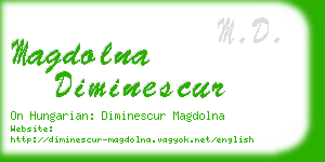 magdolna diminescur business card